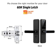 YRHAND H01 Fechadura Eletronica Tuya Wifi Digital Electronic Smart Door Lock With Biometric Camera Fingerprint IP66 Smart Lock